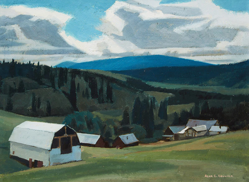 Alan Caswell Collier, Rock Mountain, B.C., South of Bridesville, oil on board