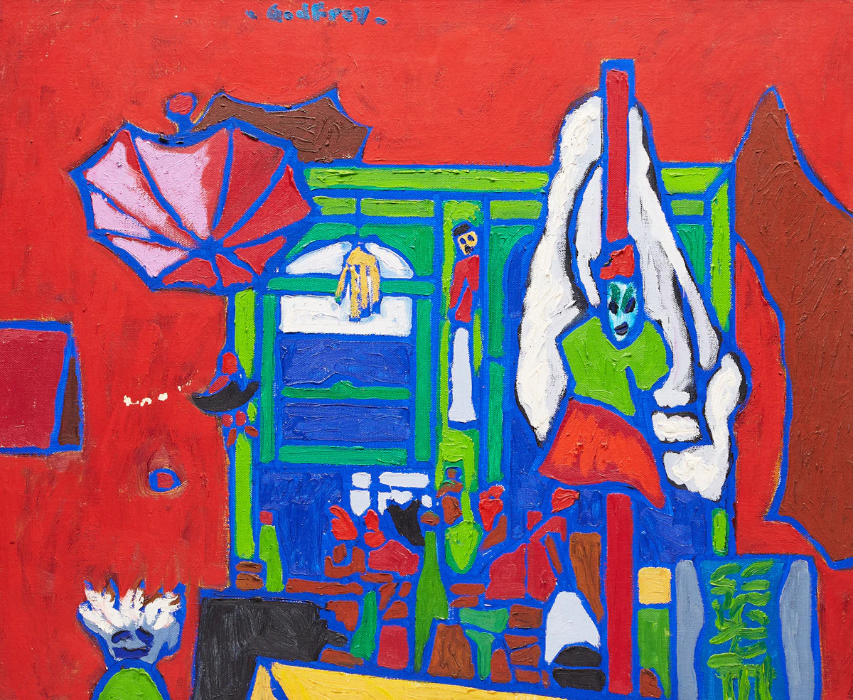 John Godfrey, John’s Studio, Queen Street, oil on canvas, 1974