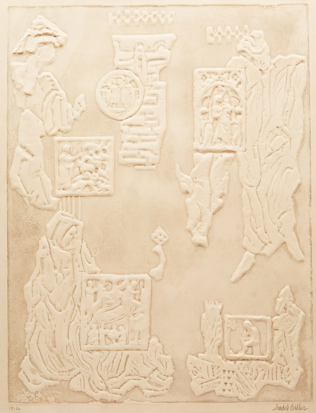 André Charles Biéler, Ivories, relief print