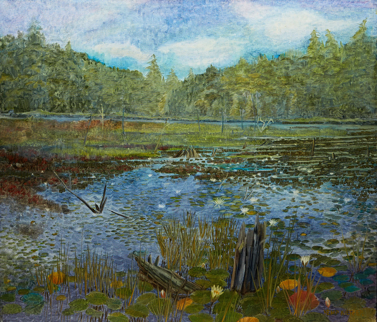 Thomas Kemp Kieffer, Marsh Landscape, acrylic on canvas