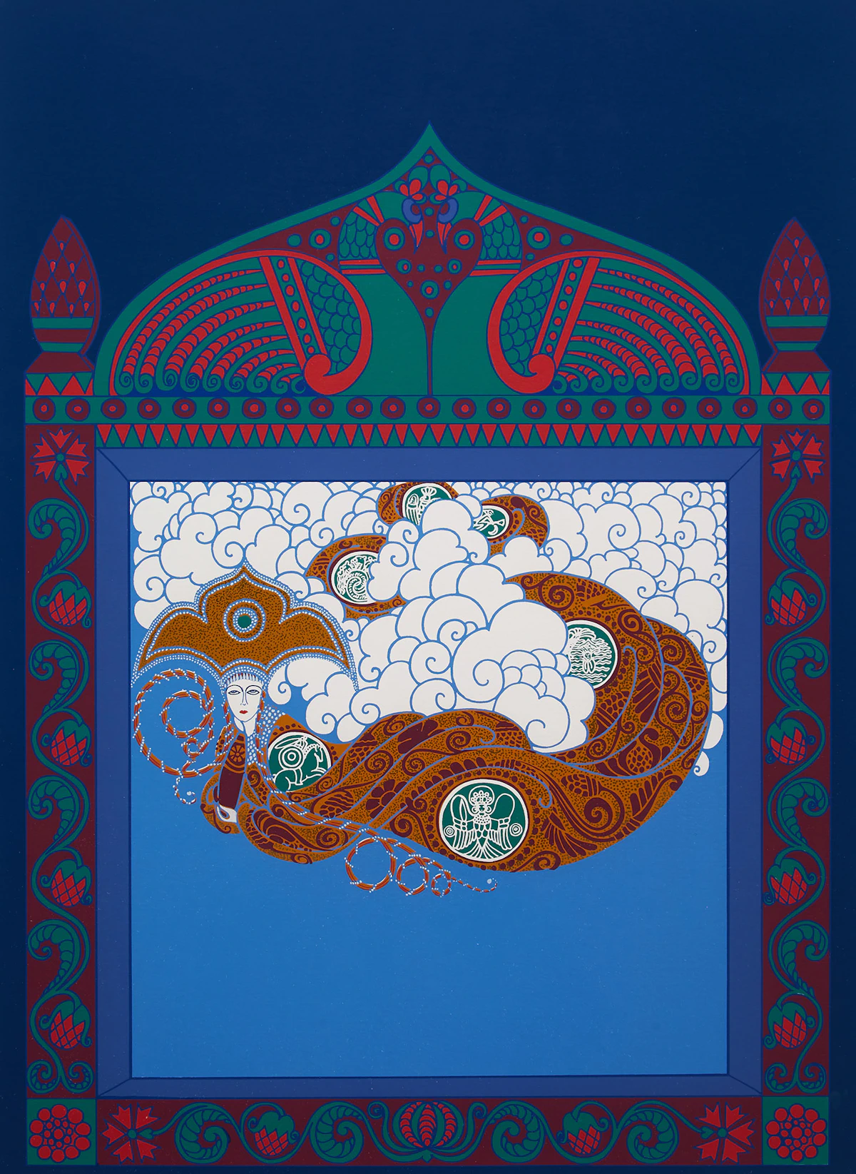 Romain de Tirtoff (Erté), The Tempest , serigraph in colours, circa 1978