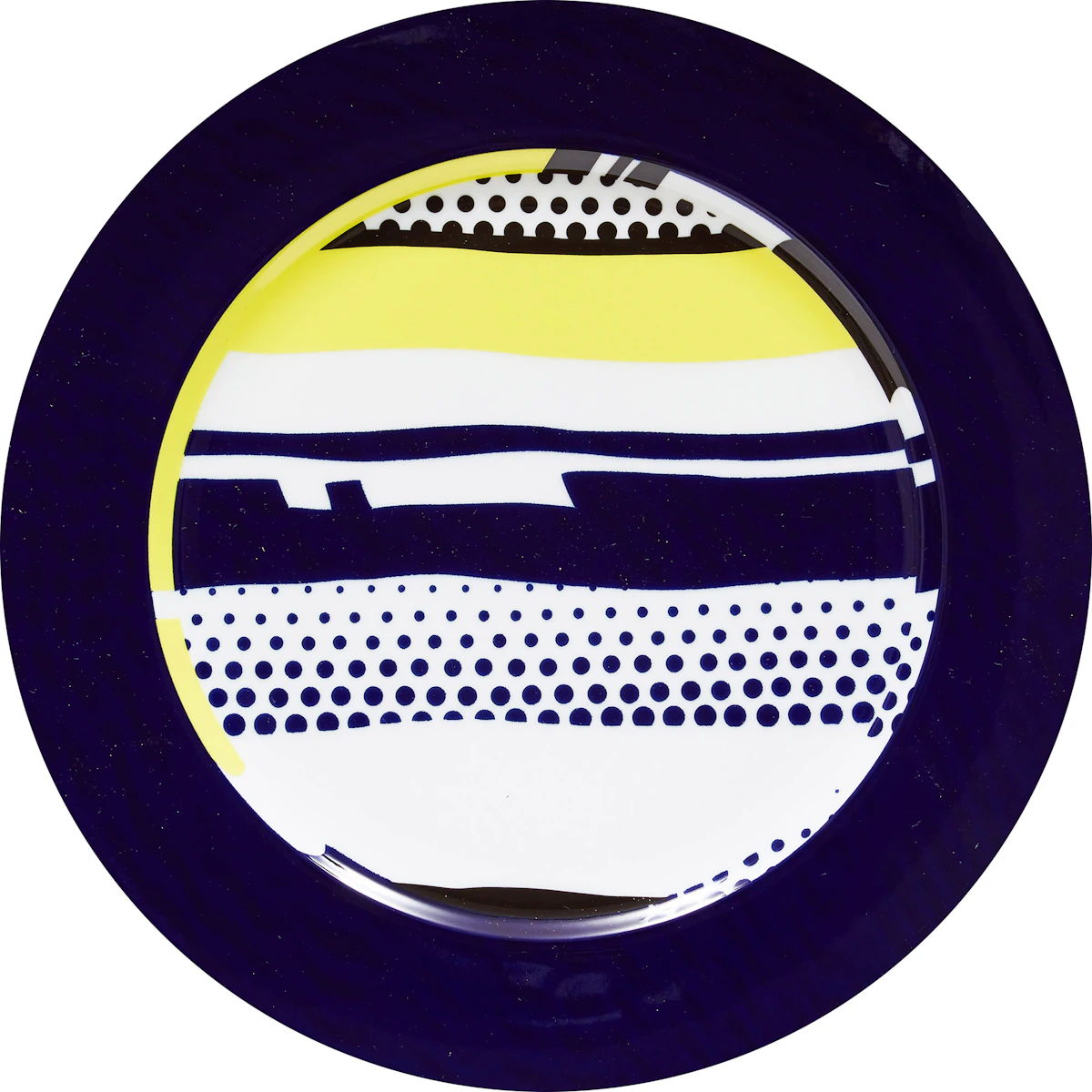 Roy Lichtenstein, Künstler-platzteller (Artist-designed service plate), ceramic