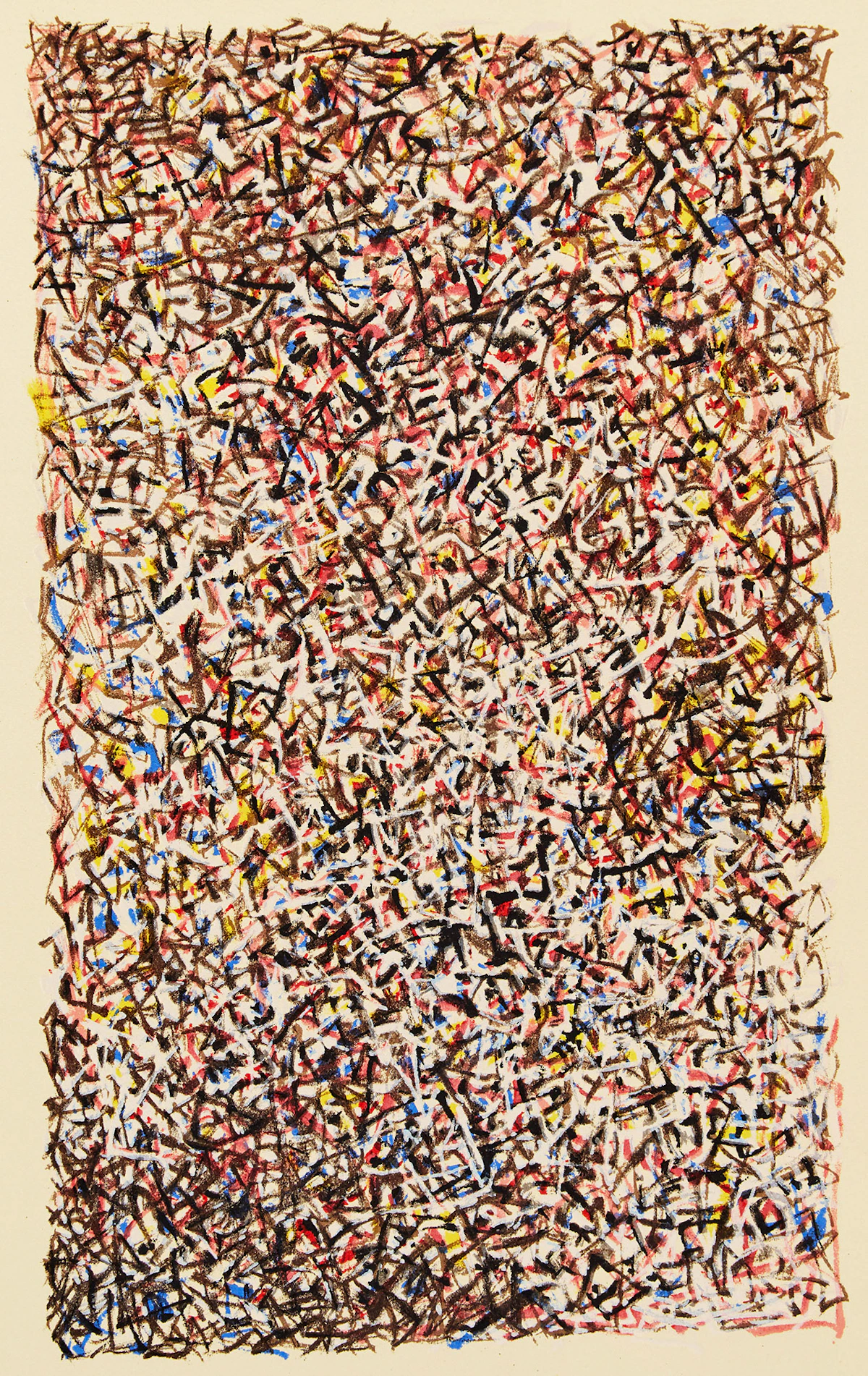 Mark George Tobey, Stained Glass, colour lithograph, 1974