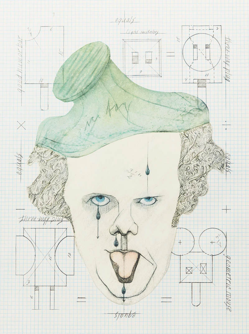 Symbolic Self-Portrait with Equals by Claes Oldenburg