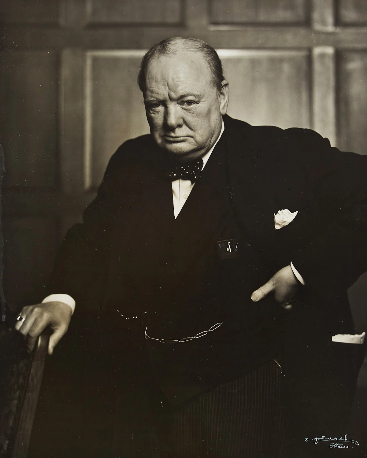 Yousuf Karsh, Winston Churchill, gelatin silver print
