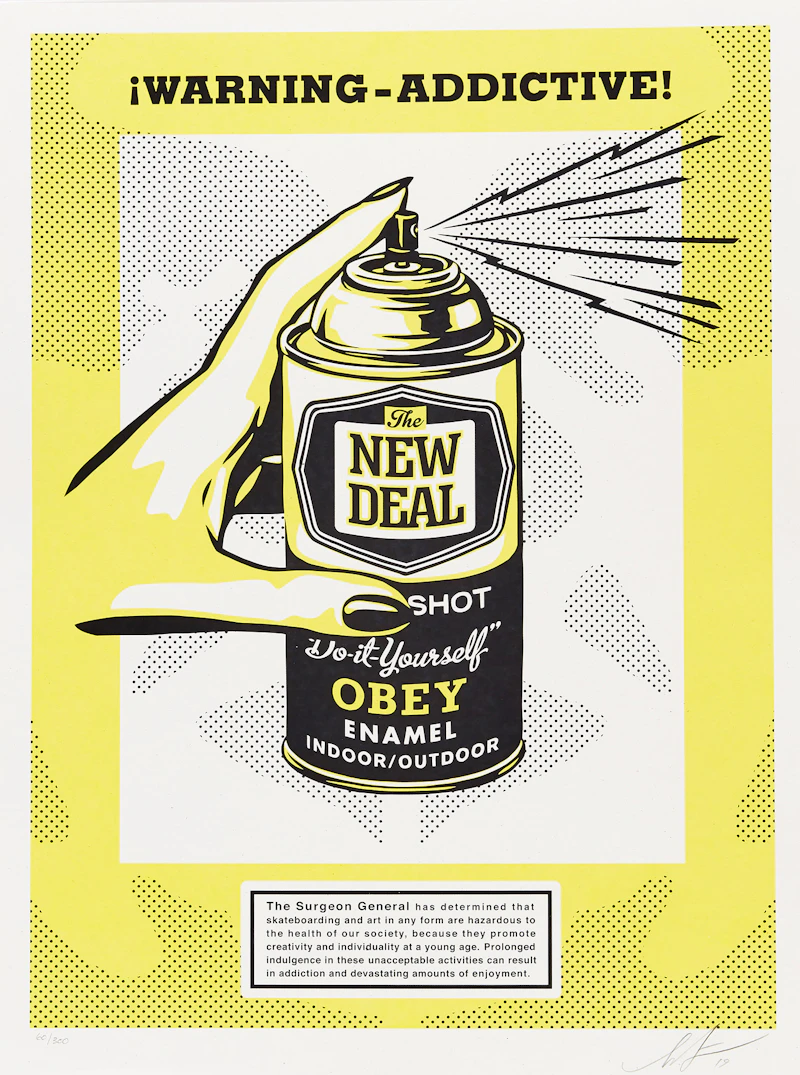 Warning Addictive! by Shepard Fairey