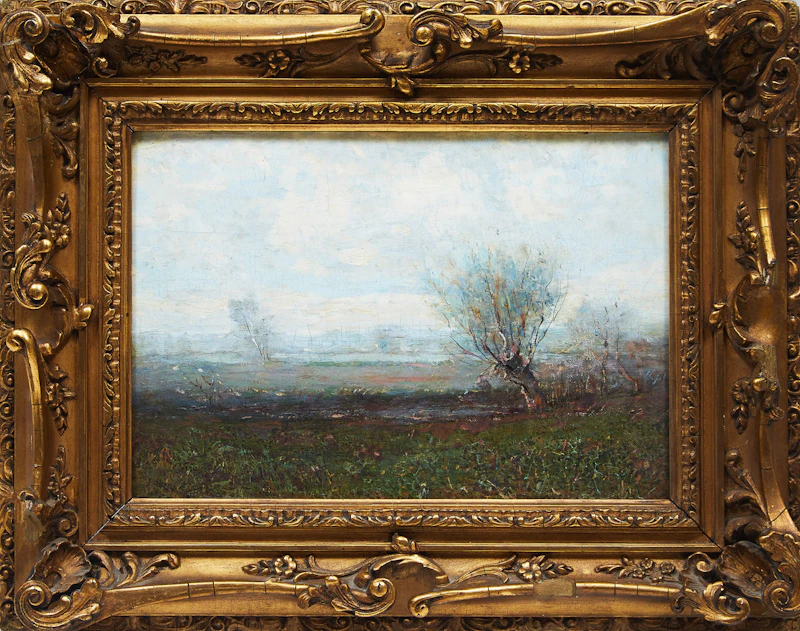 Percy Franklin Woodcock, Early Morning, Châteauguay, Que., oil on canvas board - view 2