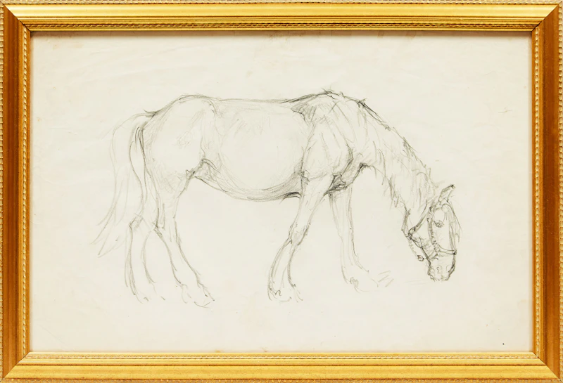 Manly Edward MacDonald, Horse, pencil sketch - view 2