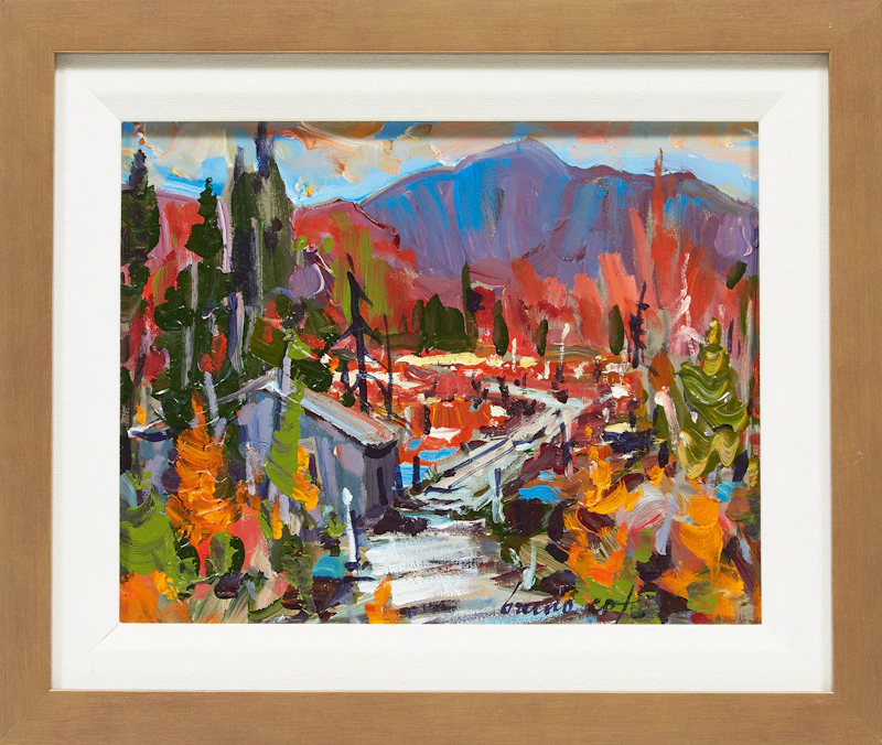 Bruno Côté, Le Marais St. Hilarion, acrylic on board - view 2