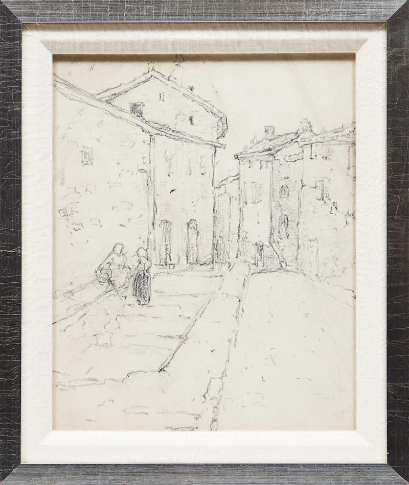 Manly Edward MacDonald, Street Scene, pencil - view 2