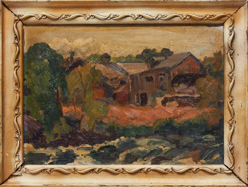 Gordon McKinley Webber, The Mill , oil on board, 1927 - view 2