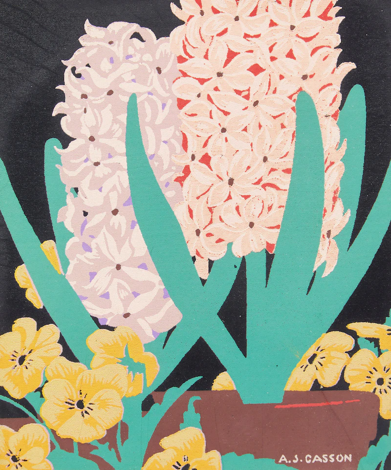 Alfred Joseph Casson, Hyacinths; Daffodils, pair of silkscreens