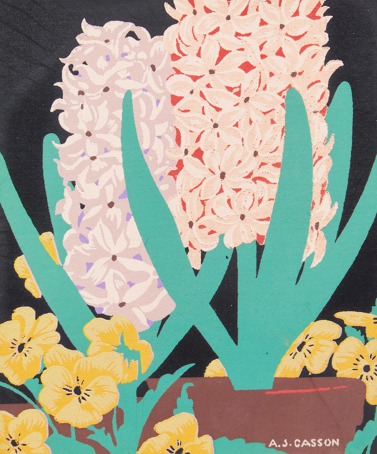 Alfred Joseph Casson, Hyacinths; Daffodils, pair of silkscreens