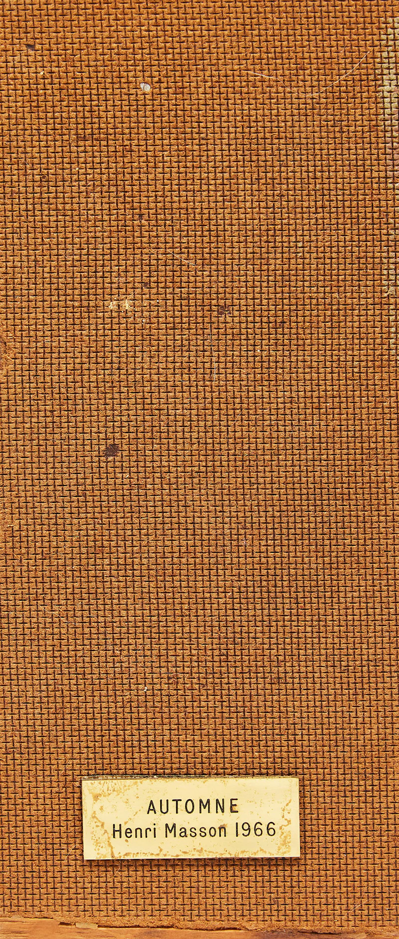 Henri Leopold Masson, Automne, oil on masonite, circa 1966 - view 2