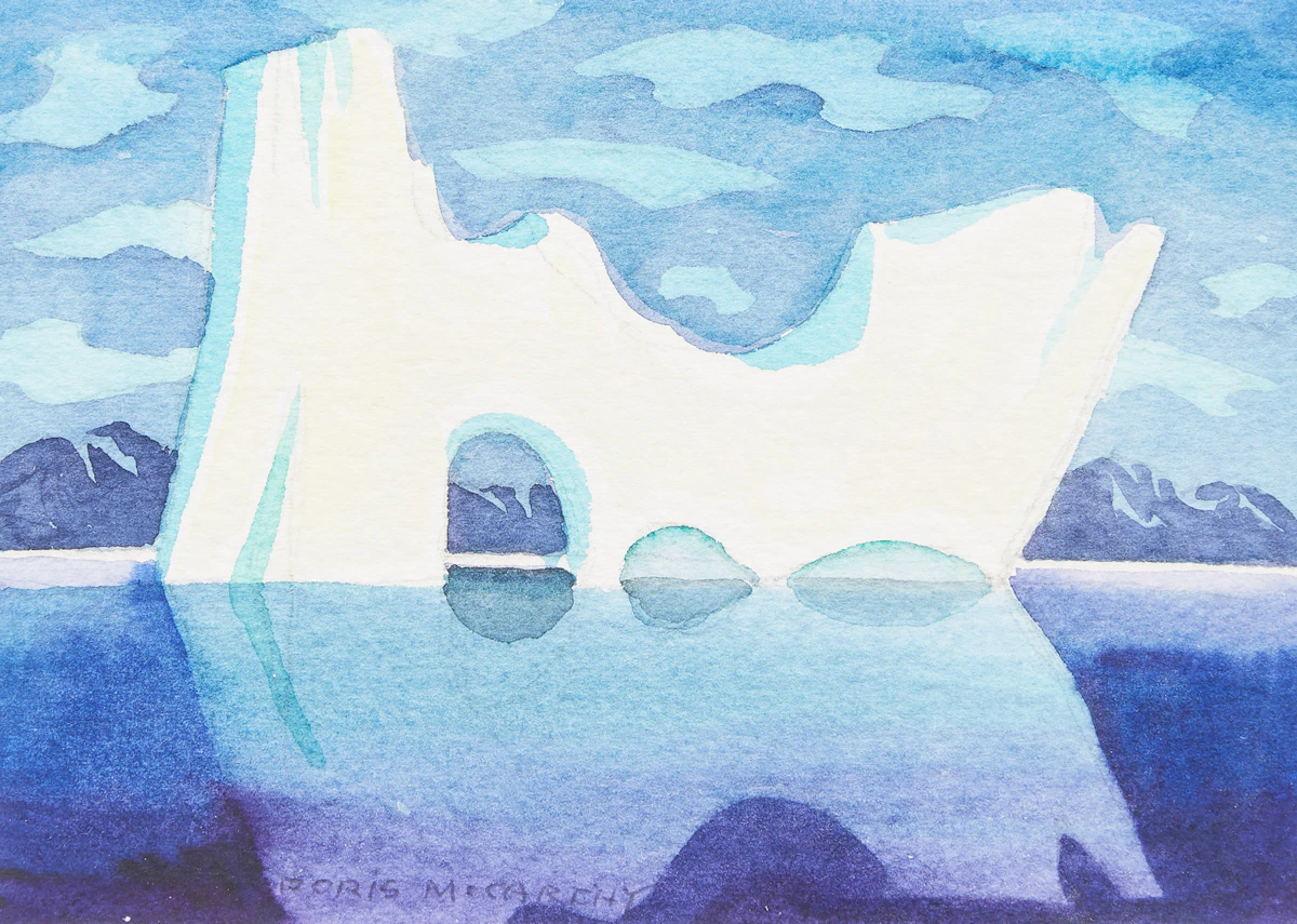Doris Jean McCarthy, River Iceberg, watercolour on paper, 2000