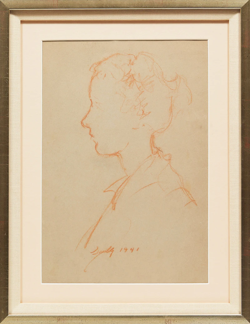 Manly Edward MacDonald, Sally, crayon on paper, 1941 - view 2