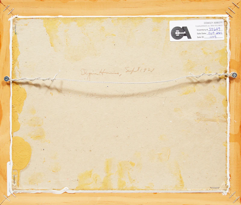 Doris Jean McCarthy, Elgin, Sept 1927, oil on card - view 3