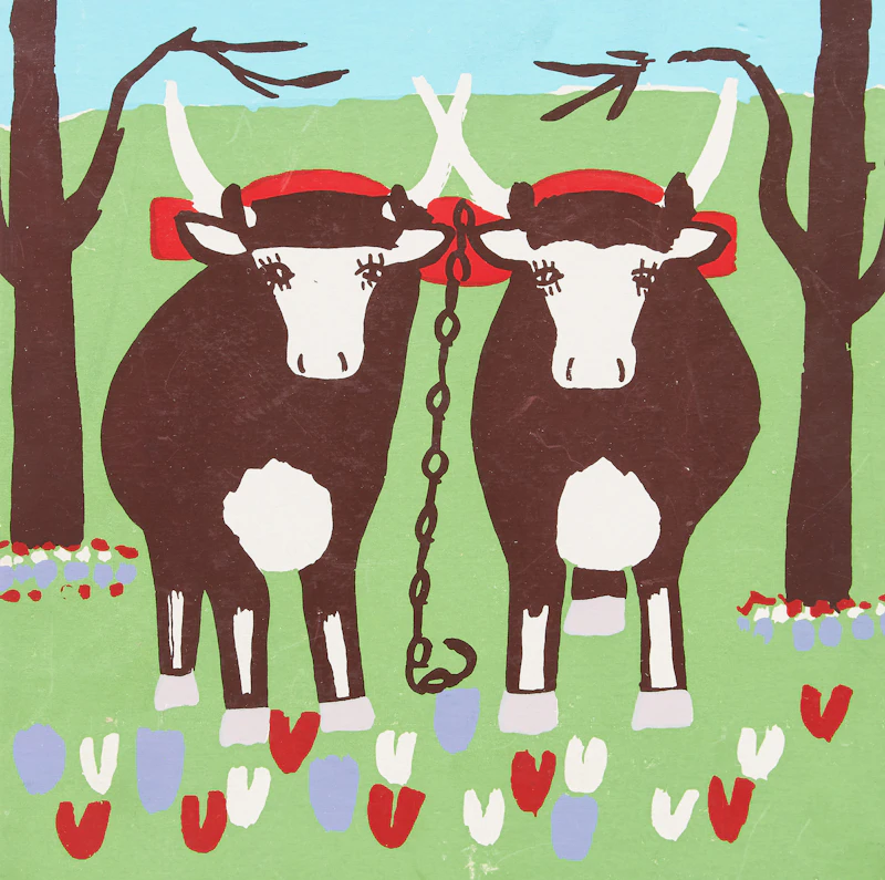 Maud Lewis, Oxen, no-medium