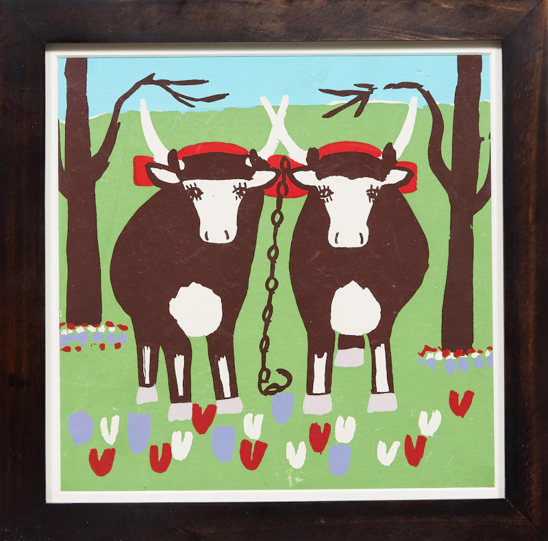 Maud Lewis, Oxen, no-medium - view 2
