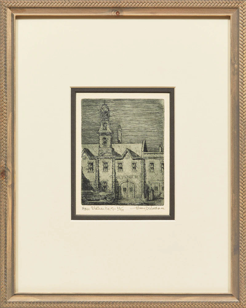 Harry Draper  Wallace, Hose Station No. 7, etching - view 2