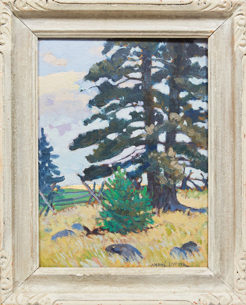 Andréas Christian Gottfried Lapine, The Pines II, “Capt” Millars Cottage, Big Bay Point, oil on board - view 2