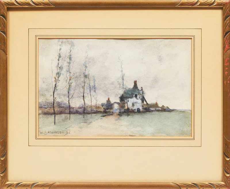 William Edwin Atkinson, The Lonely House, watercolour, 1895 - view 2