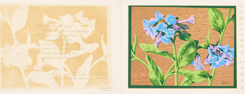 Alfred Joseph Casson, Bluebells; Hepatia; White Wood Sorrell, three silkscreens on veneer - view 2