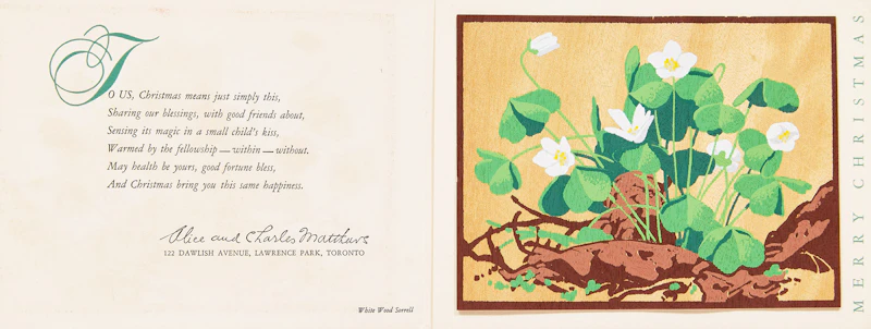 Alfred Joseph Casson, Bluebells; Hepatia; White Wood Sorrell, three silkscreens on veneer - view 6