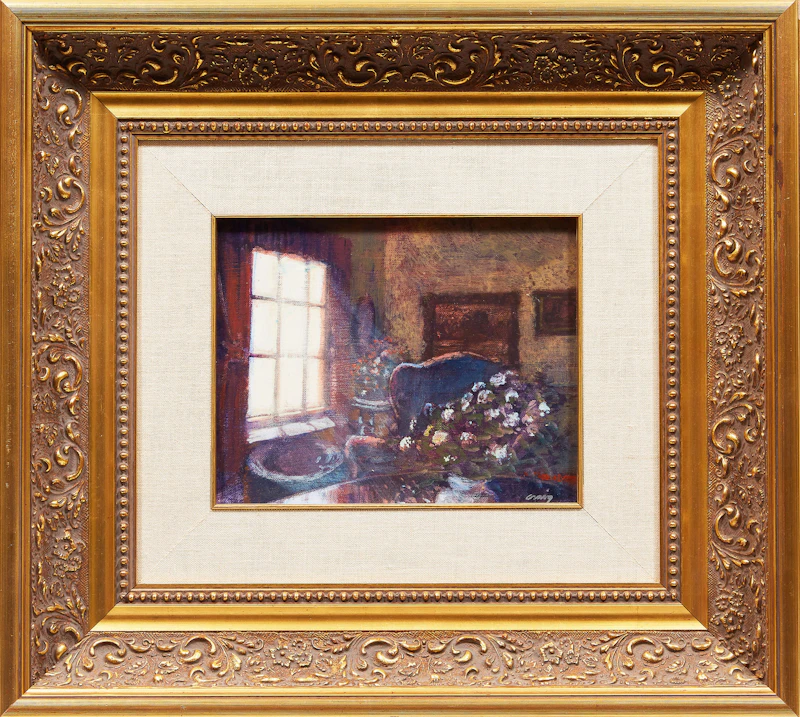 Philip Craig, Interior by a Window, acrylic on canvas - view 2