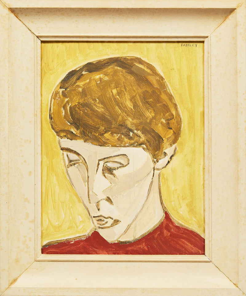 Barker Fairley, Brigitte, oil on masonite, 1966 - view 2
