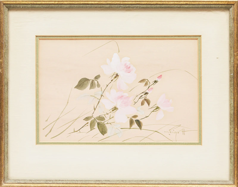 Marjorie Pigott, Floral Studies, three watercolours - view 5