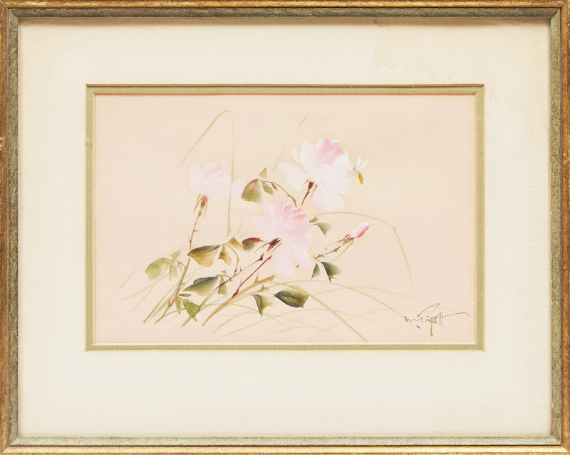 Marjorie Pigott, Floral Studies, three watercolours - view 8