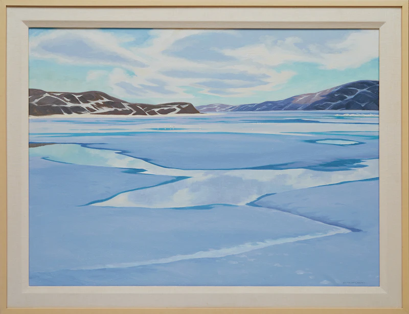 Doris Jean McCarthy, Reflections in the Melt Water, acrylic on canvas, 1984 - view 2