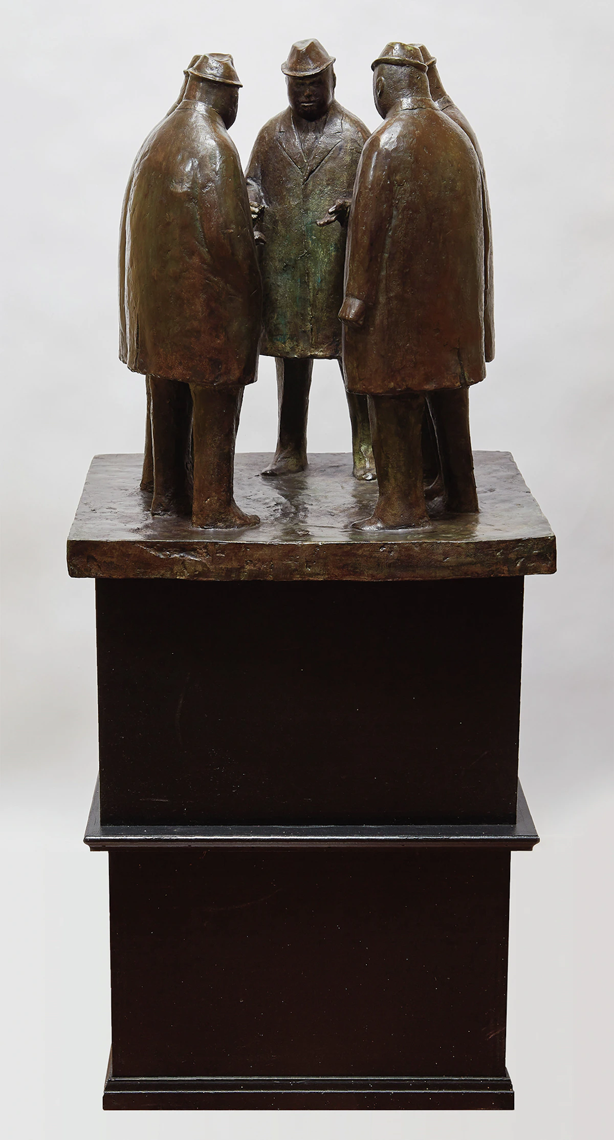 William Hodd McElcheran, Businessmen in Discussion, bronze, circa 1970