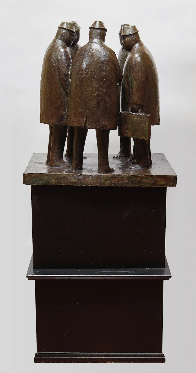 William Hodd McElcheran, Businessmen in Discussion, bronze, circa 1970 - view 4
