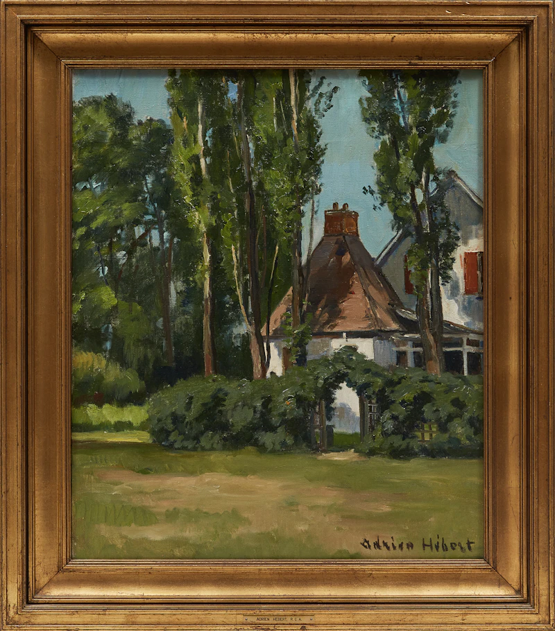 Adrien Hébert, Ste-Rose, maison familiale, oil on canvas - view 2