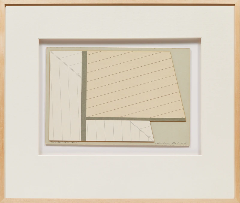 Christopher Pratt, Study for Ocean Racer & Ocean Racer, pencil & collage on card; colour silkscreen (two artworks), 1975 - view 3