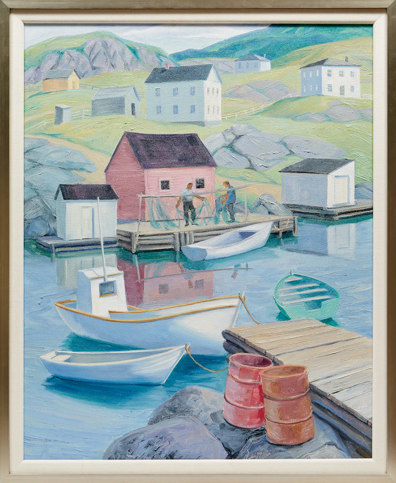 Doris Jean McCarthy, Bishop’s Harbour, Newfoundland, oil on canvas, 1992 - view 2
