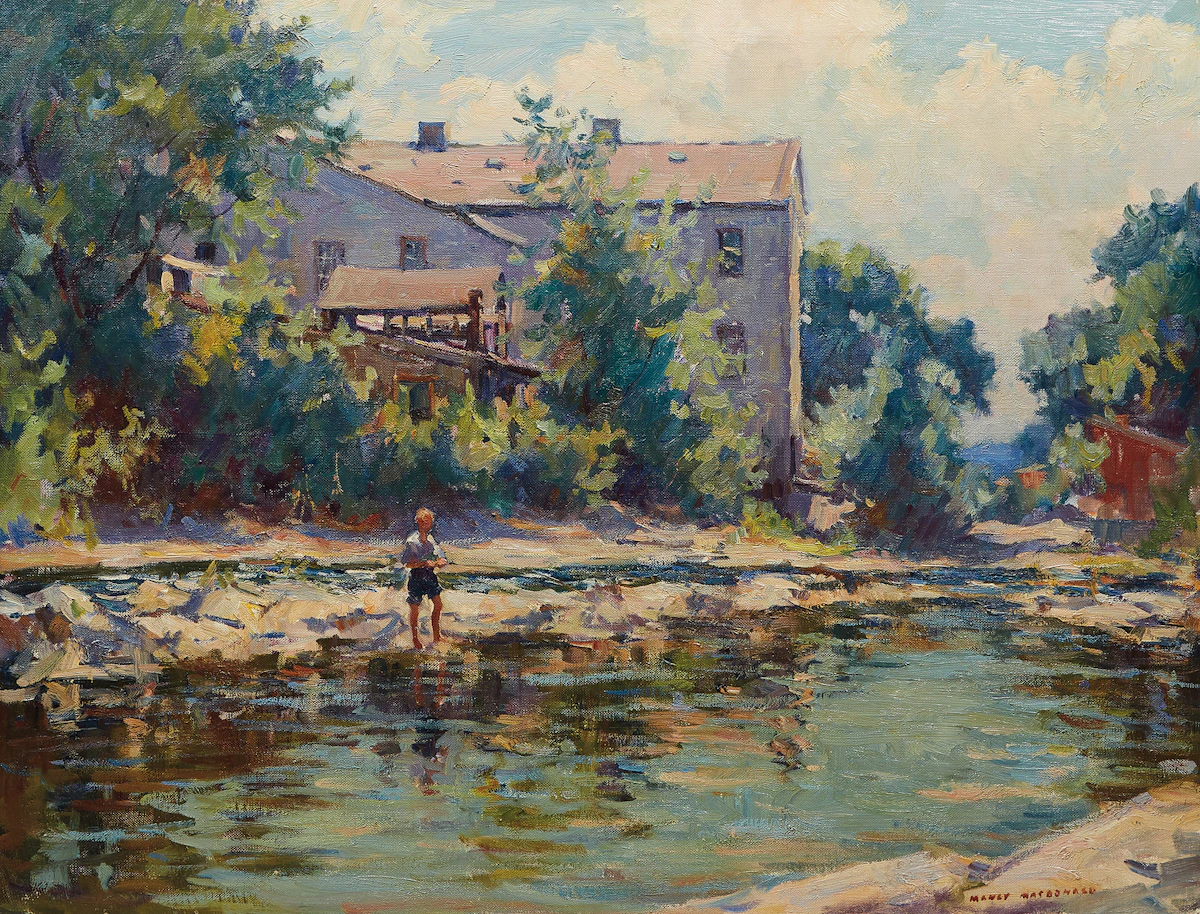Manly Edward MacDonald, Summer, Moira River, oil on canvas