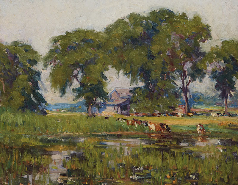 Manly Edward MacDonald, Fishermen Cleaning Catch, Bay of Quinte, oil on board - view 2