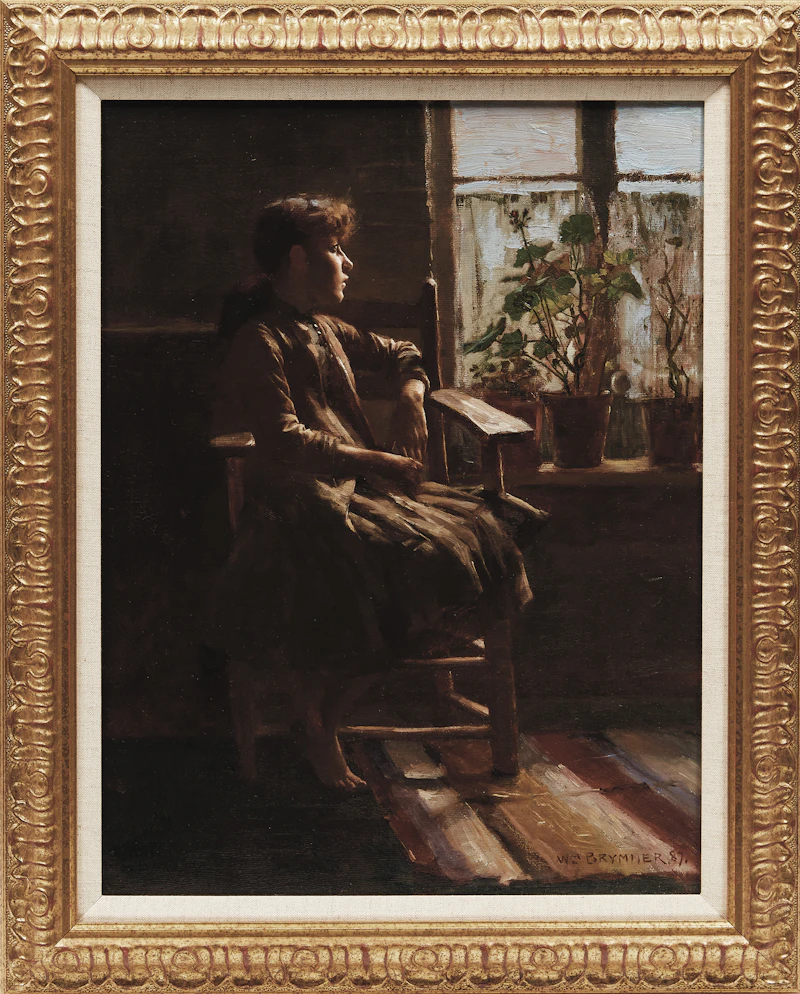 William Brymner, Longings / At the Window , oil on canvas, 1887 - view 2