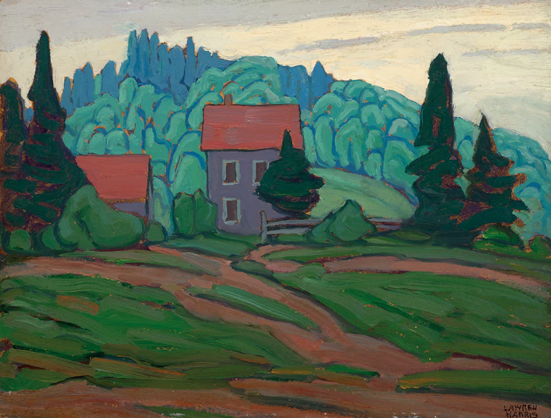 Lawren Stewart Harris, Near Métis, Quebec, oil on panel