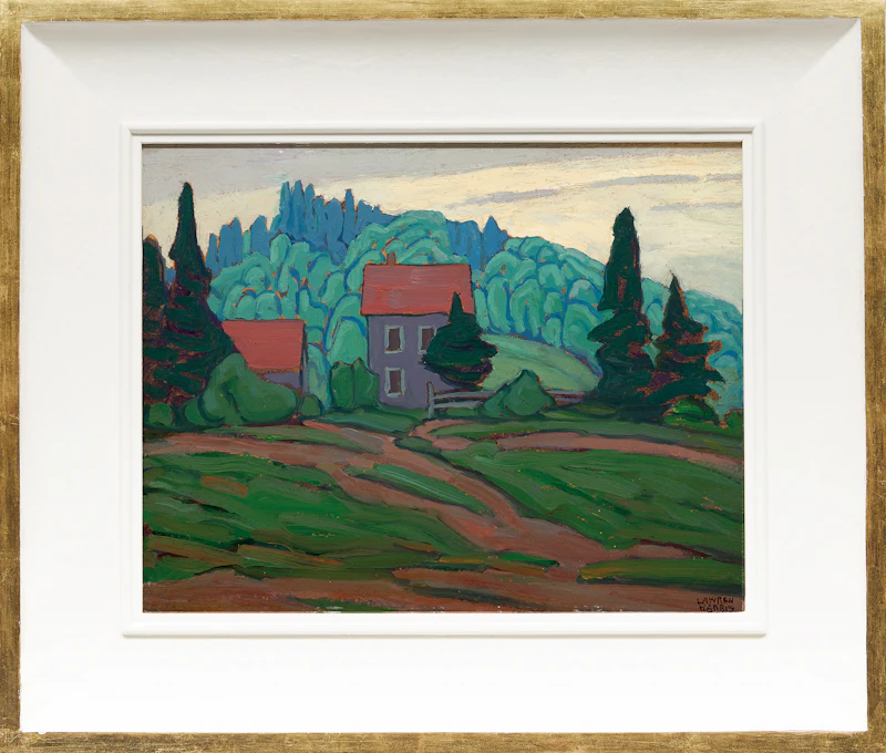 Lawren Stewart Harris, Near Métis, Quebec, oil on panel, circa 1921 - view 2
