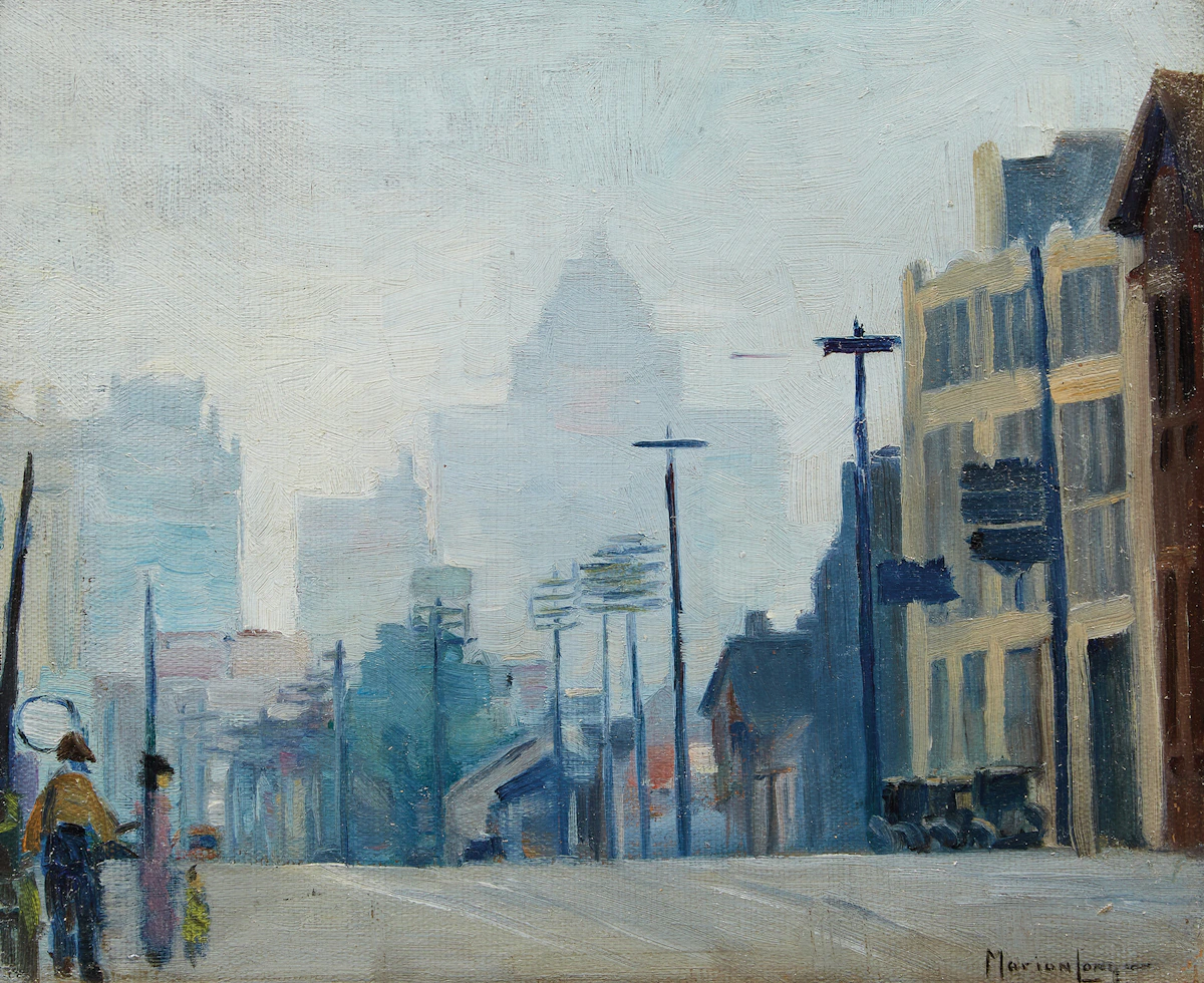 Marion Long, Bay Street Looking South , oil on canvas