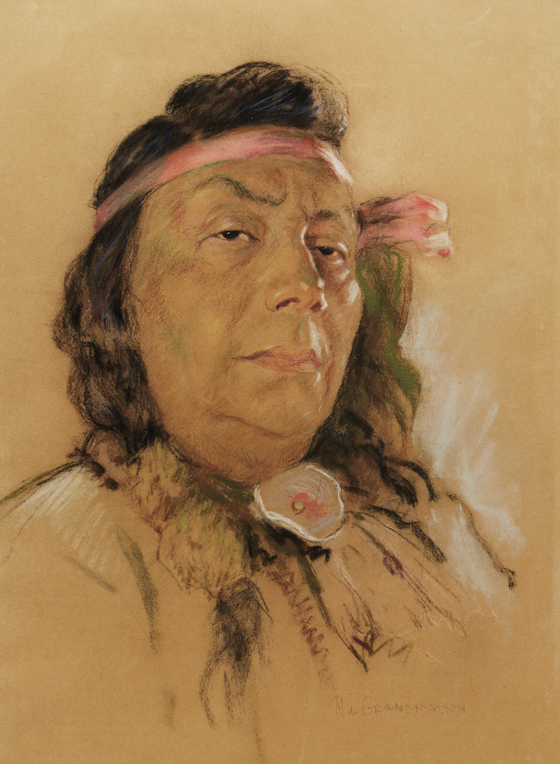 Nicholas de Grandmaison, Untitled Portrait, pastel