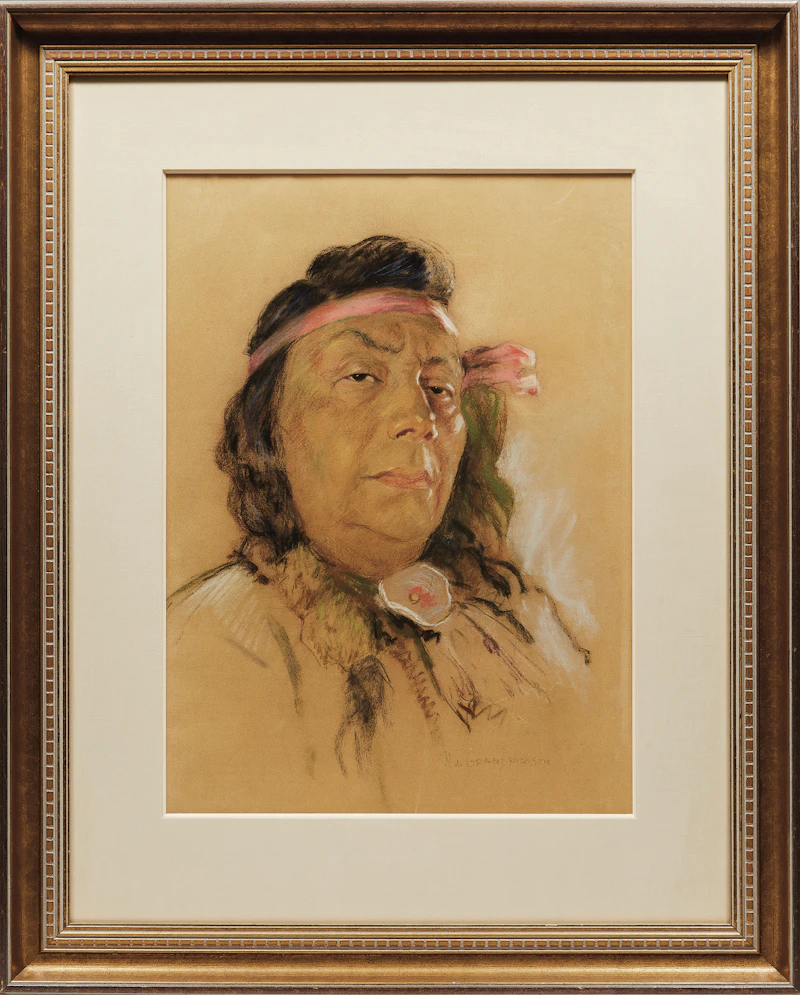 Nicholas de Grandmaison, Untitled Portrait, pastel - view 2