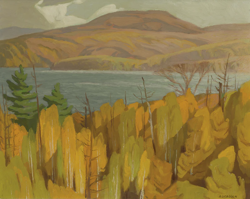 Alfred Joseph Casson, Sundown, Carson Lake, oil on board