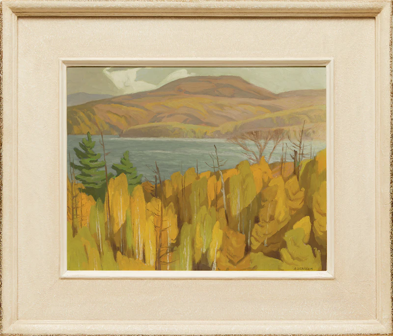 Alfred Joseph Casson, Sundown, Carson Lake, oil on board - view 2
