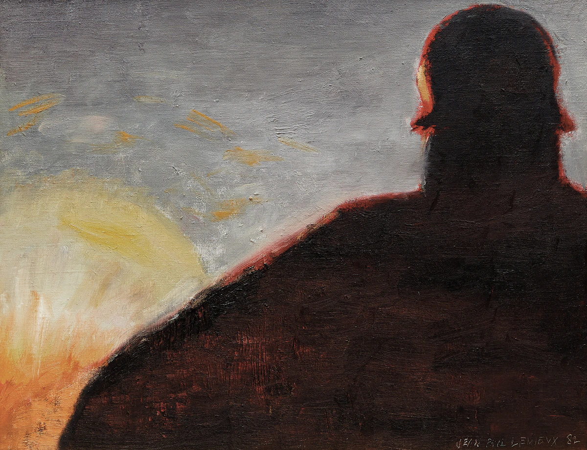 Jean Paul Lemieux, Sans titre (Soldat), oil on canvas, 1982
