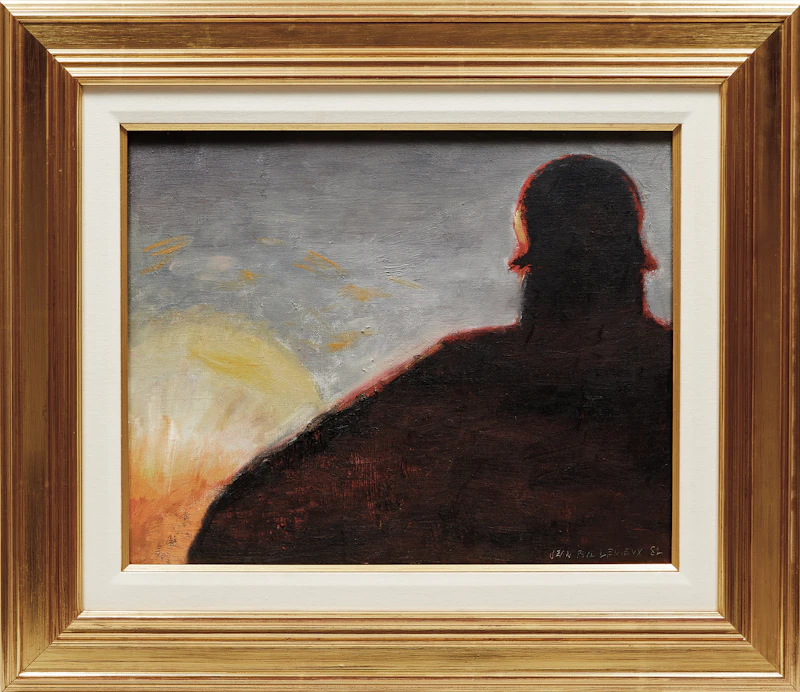 Jean Paul Lemieux, Sans titre (Soldat), oil on canvas, 1982 - view 2
